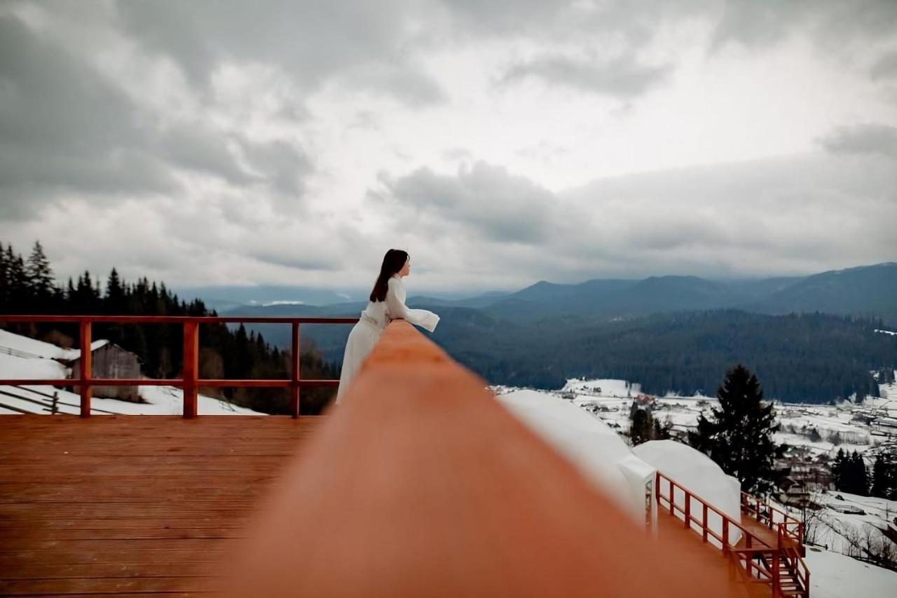 Глемпінг Де Вайб Otel Vorokhta Dış mekan fotoğraf