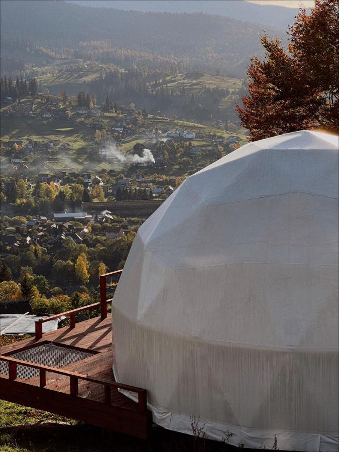 Глемпінг Де Вайб Otel Vorokhta Dış mekan fotoğraf