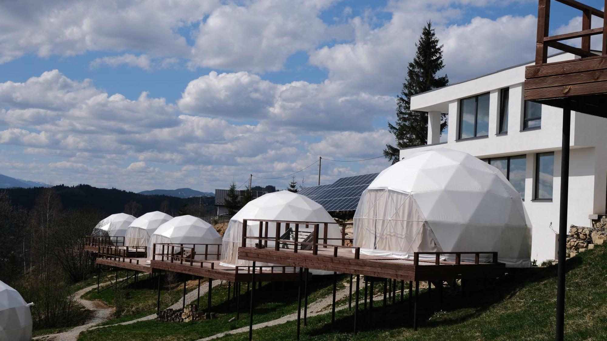 Глемпінг Де Вайб Otel Vorokhta Dış mekan fotoğraf